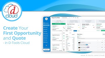 Create Your First Opportunity and Quote in D-Tools Cloud