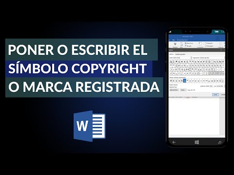 Cómo Poner o Escribir el Símbolo Copyright o Marca Registrada en Word