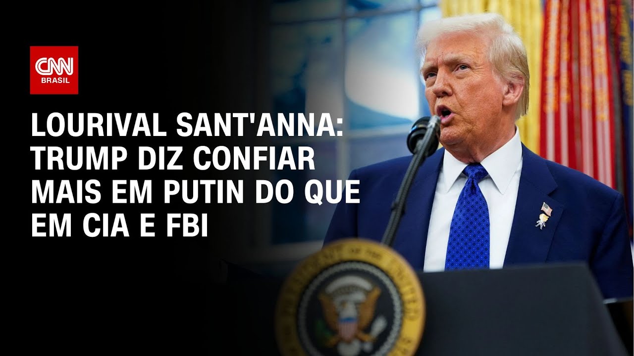 Lourival Sant'Anna: Trump diz confiar mais em Putin do que em CIA e FBI | CNN PRIME TIME