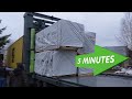 Unload Container Truck in 5 minutes | Container Loading/Unloading System