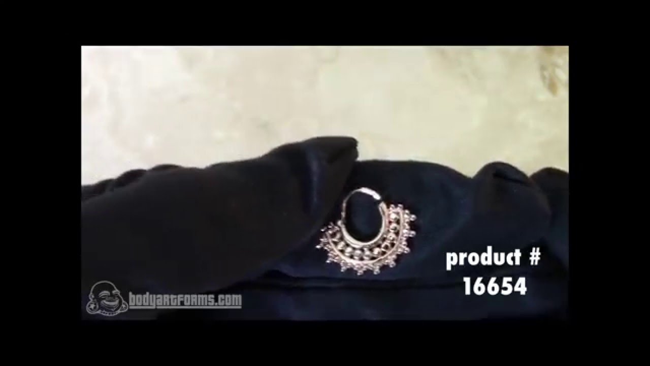 Bodyartforms Tawapa Afghan septum clicker YouTube