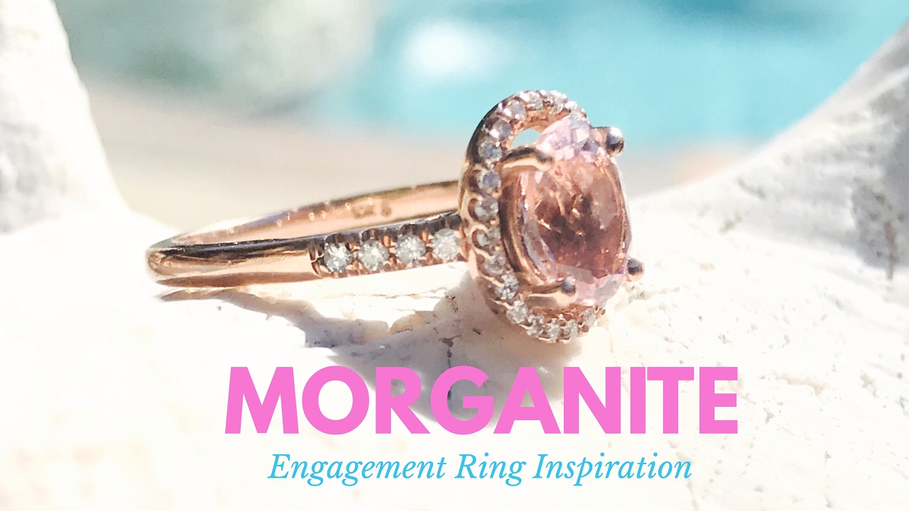 My Morganite dream Ring - oval morganite and diamond engagement ring