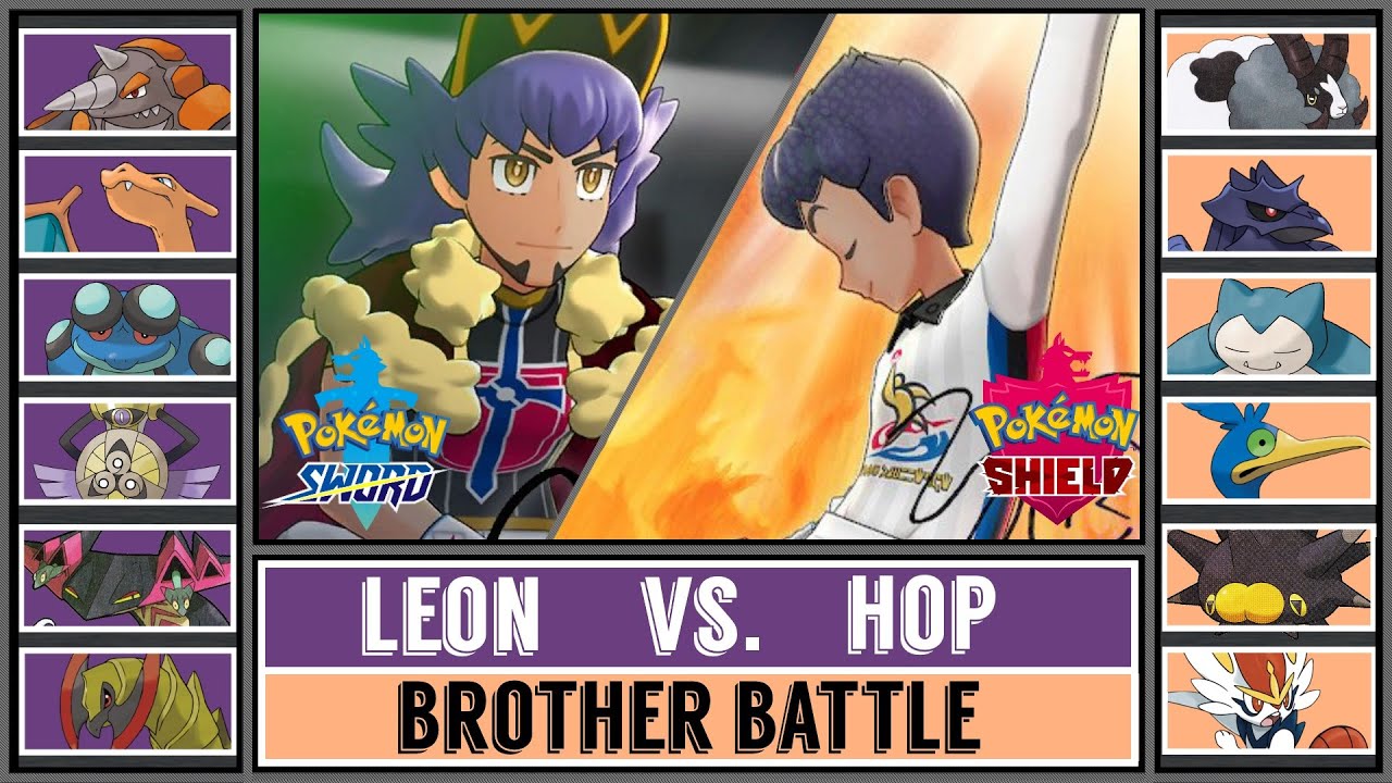 Brother Battle Champ Leon Vs Hop Pokémon Sword Shield Youtube