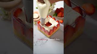 strawberry dessert box|#youtubeshorts #dreamcake #dessert