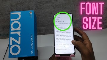 How to change font size in REALME NARZO 30 pro 5G| How do you change the font in Realme Narzo 30 pro