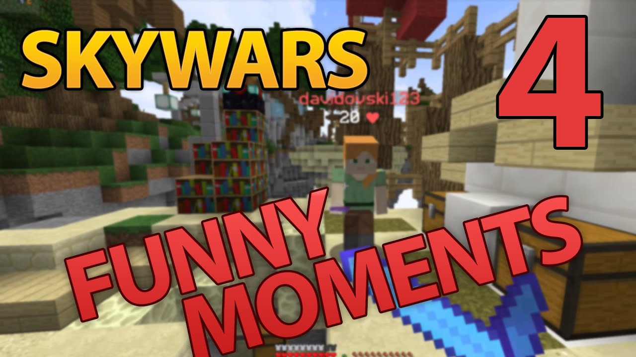 Skywars Funny Moments #4 - Hypixel Skywars - Minecraft // defib - YouTube