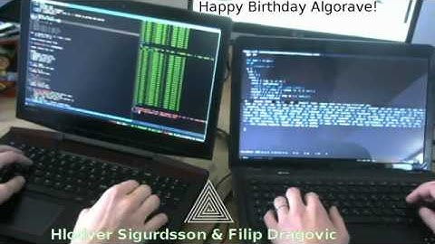 Hlodver Sigurdsson & Filip Dragovic - Algosix Live Stream Performance - March 18, 2018 12:30 UTC