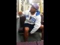 AMAZING freestyle hip hop musician in subway