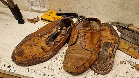 Grandpa's old shoes gets restored.