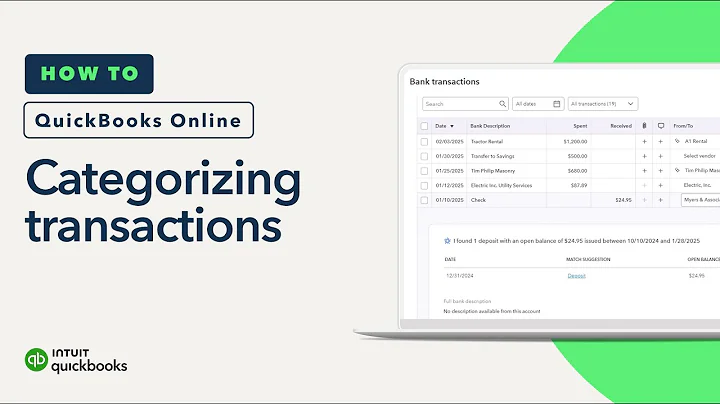 How to categorize transactions in QuickBooks Online