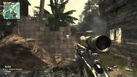MSR Bolt Action Sniping (MW3 Gameplay)