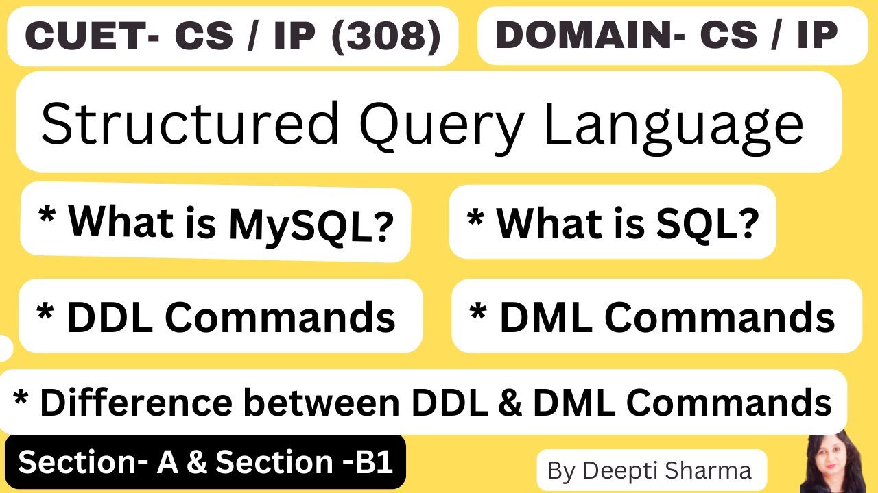 Structured Query Language | What is MySQL? | What is SQL? | DDL & DML ...