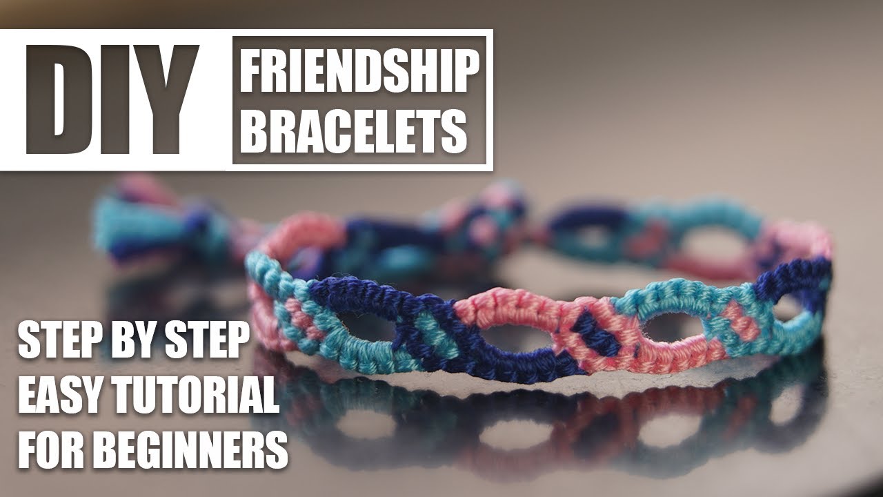 Chain Diamond Alternating Friendship Bracelets Step by Step Tutorial ...