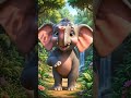 🐘 Cute Baby Elephant Cartoon 💛 | Kids Short #Shorts#kidscartoon