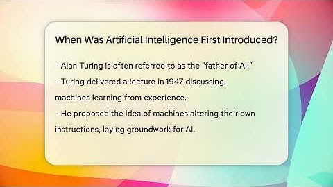 When Was Artificial Intelligence First Introduced? - The SciFi Reel