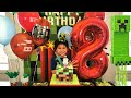 Troy Minecraft Happy Birthday Party Surprise Family Fun TBTFUNTV