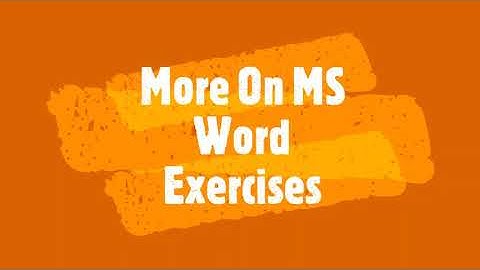 More on MS Word, Exercises, Class 6, Computer, IT Planet, Army Public School CBSE