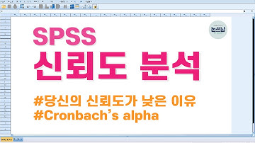 SPSS 신뢰도 분석 방법/당신의 신뢰도가 낮은 이유/논문 신뢰도 높이는 방법/Cronbach