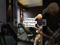 How to High Incline Dumbbell Press #chestworkout #shoulderworkout #fitness