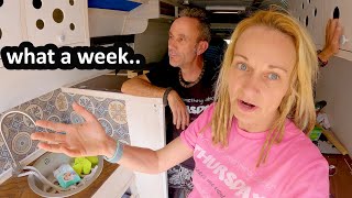 POLICE TROUBLE (AGAIN)  VAN WEIGH IN and SARAH LEAVES ME !!  VAN LIFE EUROPE