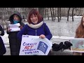 Пикет &quot; За наших китов и косаток&quot; .  16марта  2019г.