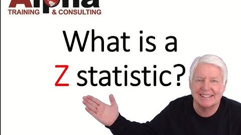 What is a Z statistic?  Online ASQ Certification Preparation Training.