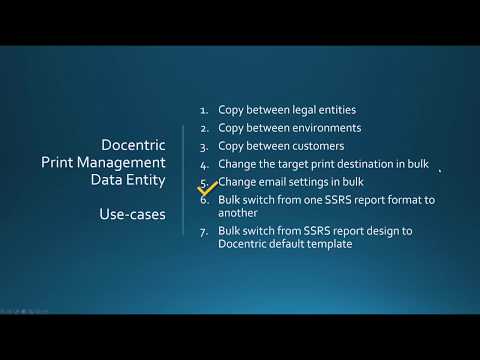 Change email settings in Print management setup in bulk – Part 6 of 8