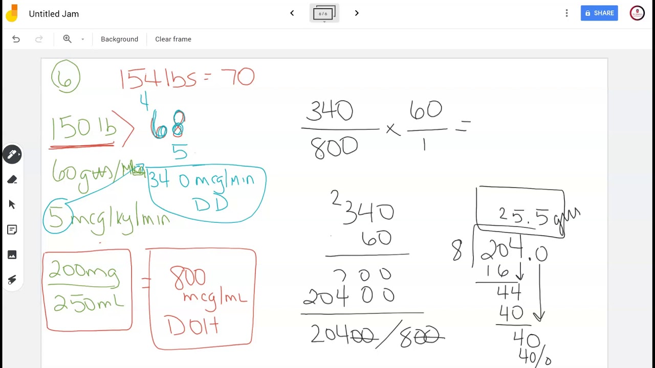 Drug Math Review #2 - YouTube