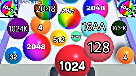 Ball Run 2048 - All Levels Gameplay Android, iOS ( Levels 151- 160)
