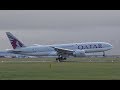 [4K] STORM FIONN!! 100 km per hour wild winds! Aborted landings and difficult approaches at Schiphol