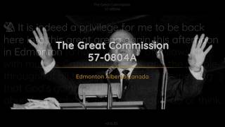57-0804A The Great Commission | William Branham