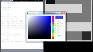 Processing: Spielplan zeichnen - RGB-Farben