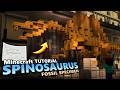 How to Build a Spinosaurus (Remake) Fossil Specimenin Minecraft 🦴 (Realistic Tutorial)