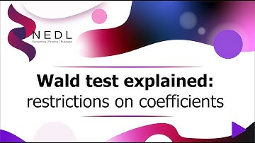 Wald test explained: restrictions on coefficients (Excel)