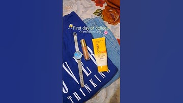 First day of college 🌸✨️ #ytshorts #minivlog #college #shorts