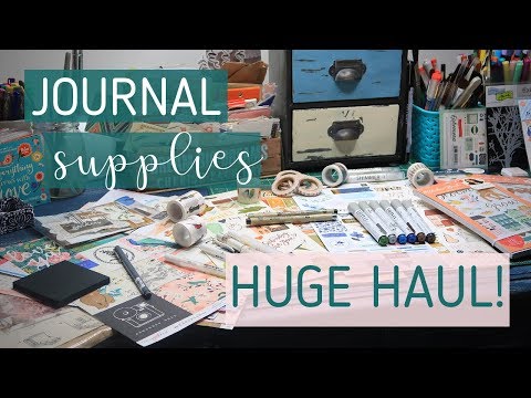 MEGA CREATIVE JOURNALING SUPPLIES HAUL 🤗 Washi, Stickers, Paper and Pens!