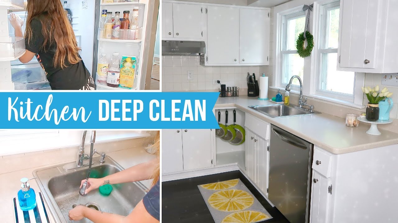 Kitchen Deep Clean Routine Cleaning Motivation Clean With Me Youtube