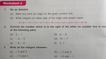 Math class 6 chapter 3 worksheet 2 dav public school ।। DAV Class 6 math chapter 3 worksheet 2