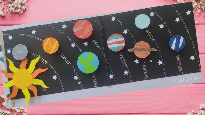 🪐 EASY Paint Stick Solar System Model Project and Activity for Kids