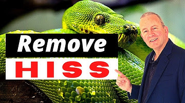 How to REMOVE HISS from Recordings