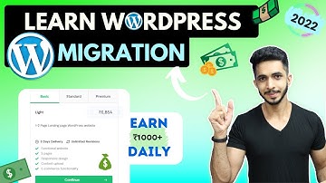 Learn Wordpress Migration & Earn ₹1000 Per Hour || Transfer WordPress Site
