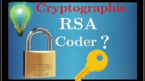 Cryptographie - comment CODER avec le système RSA - arithmétique - Bac S centre étranger 2018
