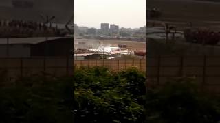 plane caught fire in mumbai....,
