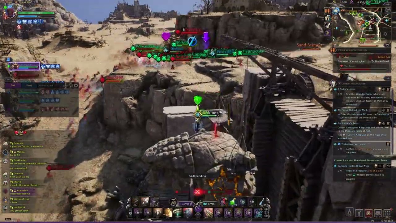 Throne & Liberty PvP | Longbow+Spear Sniper Build | Very Outnumbered Tax Event Denial | Live Comms