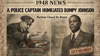 1948 News: A Police Captain Tried to Humiliate Bumpy Johnson — Harlem Closed Its Doors