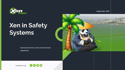 Xen in Safety Systems: Hardware Domain and Control Domain separation