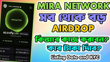Mira Network Mining Airdrop | Mira Network Listing Date | Mira Network KYC | MIra Network Airdrop