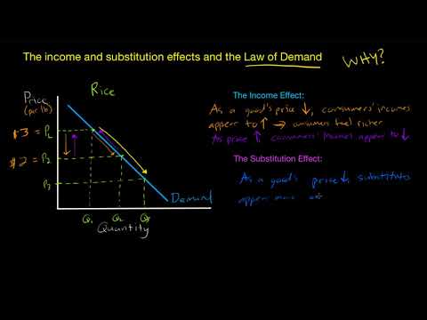 The Income and Substitution Effect - WHY does Demand Slope Downwards?