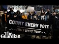 'Every vote counts': peaceful protests spread as election goes down to wire