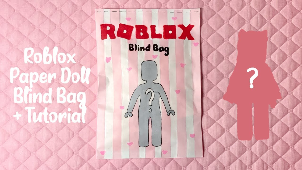 🌸paper diy🌸 ROBLOX paper doll outfit blind bag, tutorial, ASMR